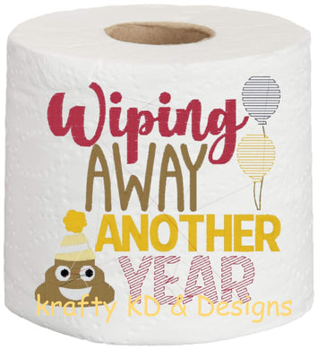 Embroidered Paper Towel | Wiping Away Another Year