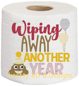 Embroidered Paper Towel | Wiping Away Another Year