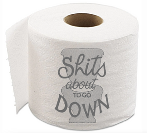Embroidered Paper Towel | Sh!+s about to go Down