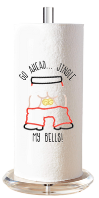 Embroidered Paper Towel | Ahead.. Jingle my Bells