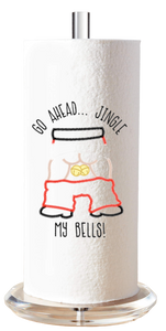 Embroidered Paper Towel | Ahead.. Jingle my Bells